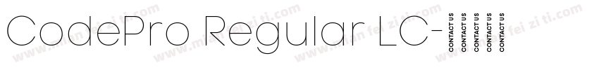 CodePro Regular LC字体转换